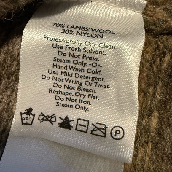 Eddie Bauer Wool Brown Cardigan - Picture 5 of 8